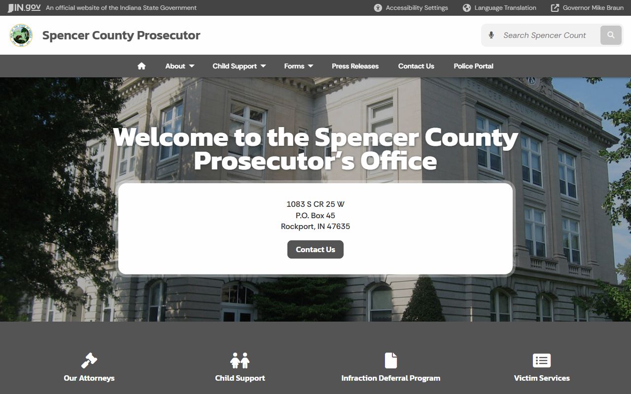 Spencer County criminal court records prosecutor source