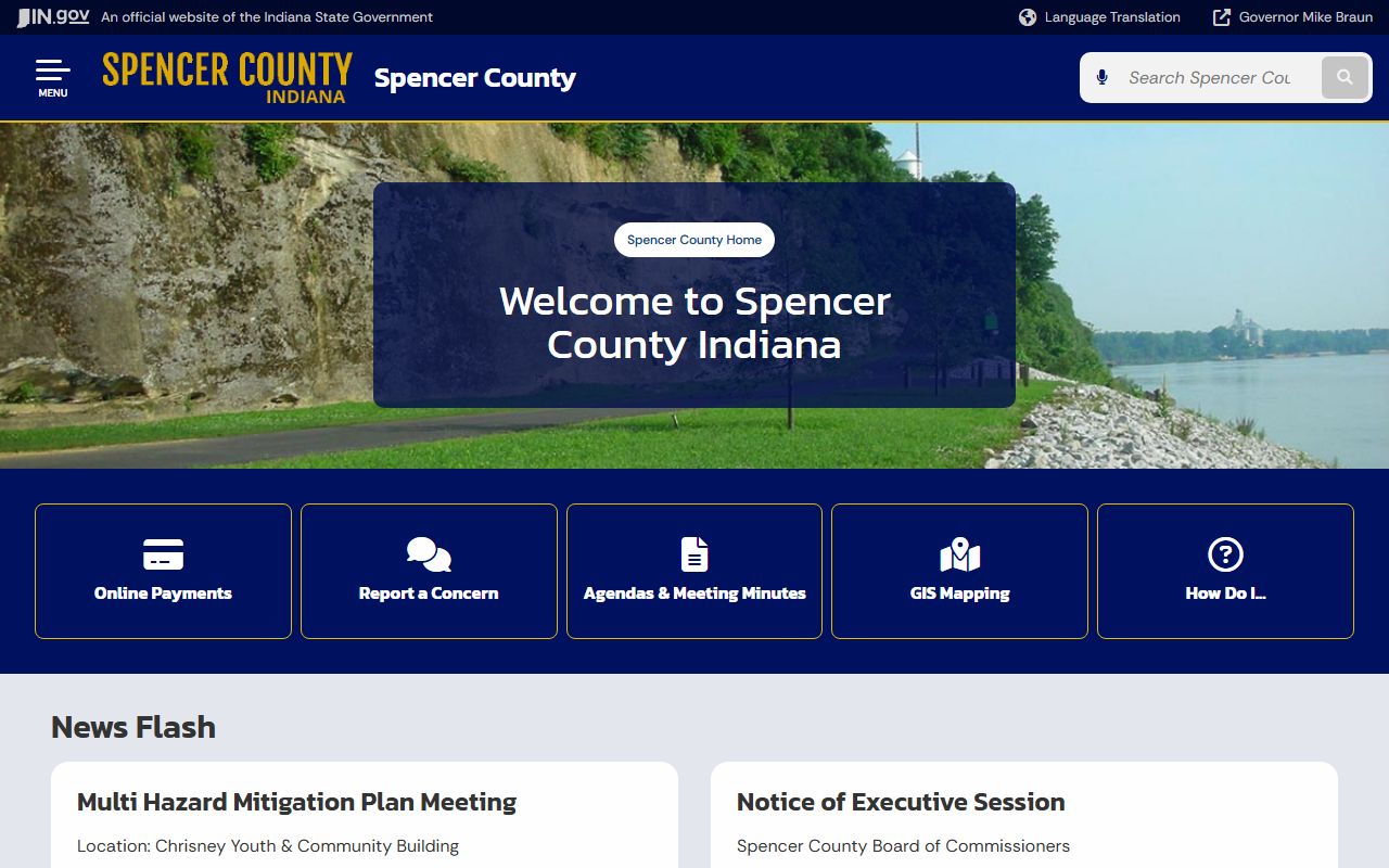 Spencer County court records county government home page